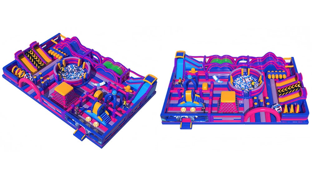 20×13m Custom Inflatable Trampoline Park