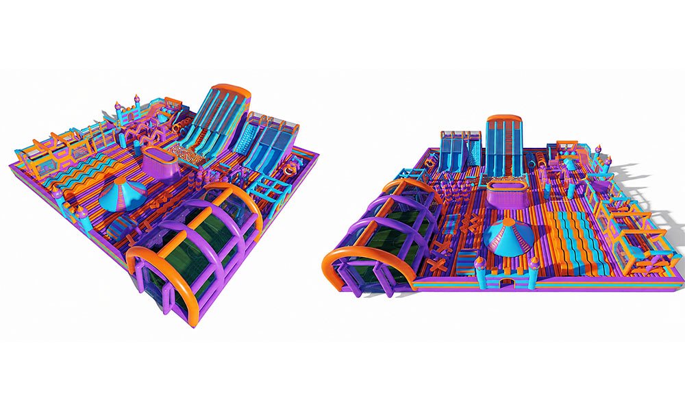 28×18m Custom Inflatable Trampoline Park